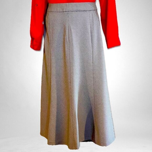 East 5th Dresses & Skirts - Houndstooth Skirt Black & White Midi Work Office Plus Size 16